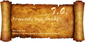 Trencsényi Ottó névjegykártya