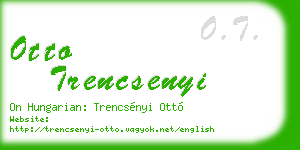 otto trencsenyi business card
