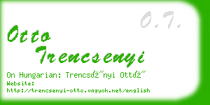 otto trencsenyi business card